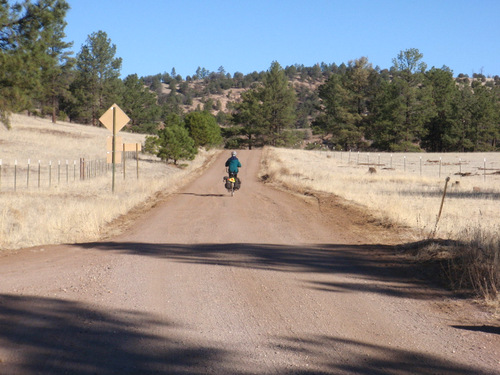 That is Terry returning back to camp on the tandem.